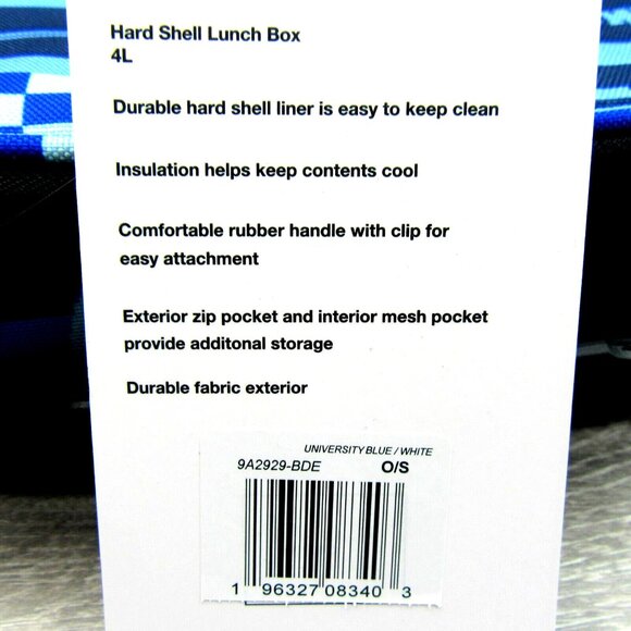 Nike Hard Liner Lunch School Lunch Box Bag (4L) Blue Multi NEW - Picture 12 of 12